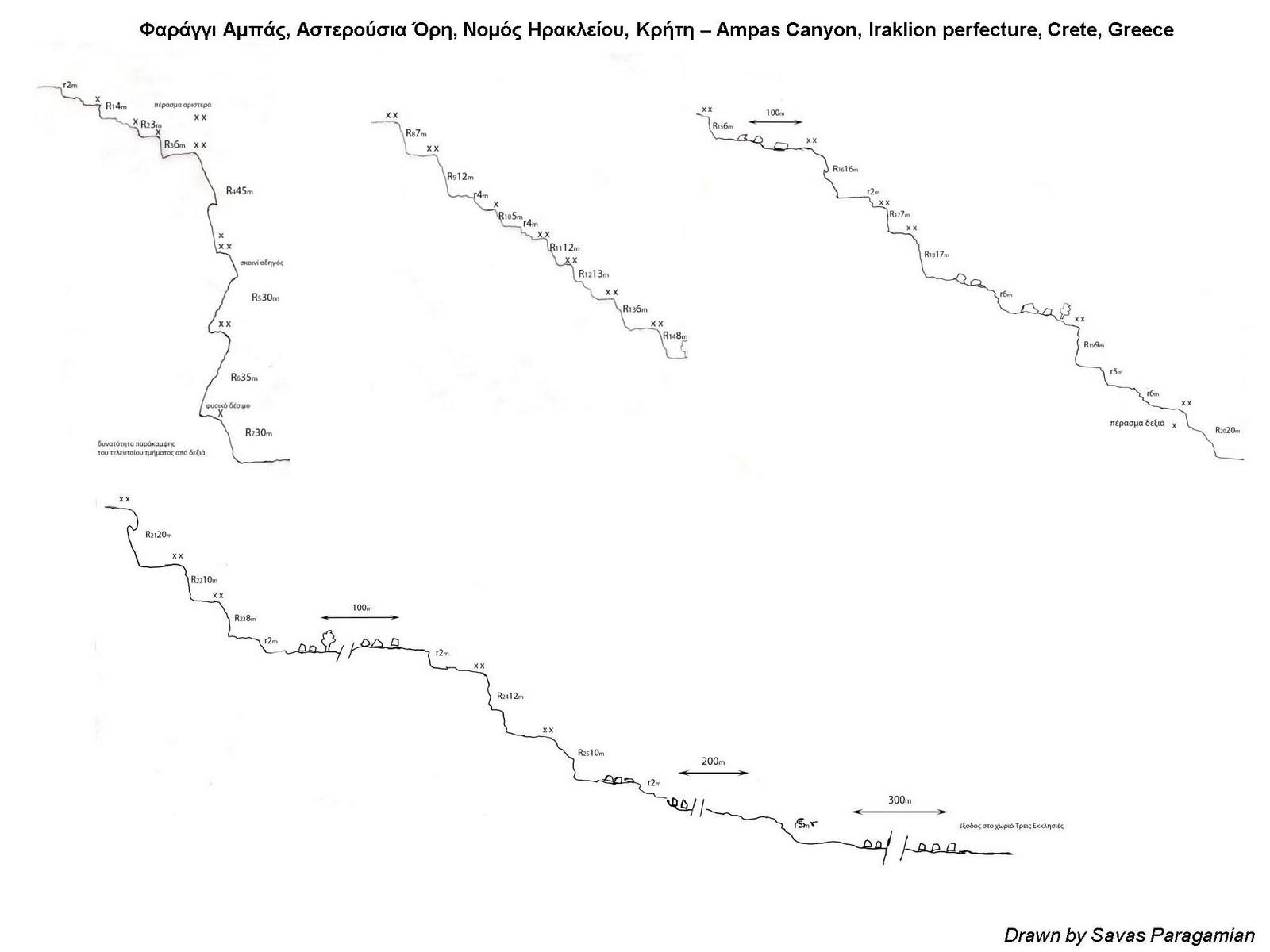 Map of Ampas canyon