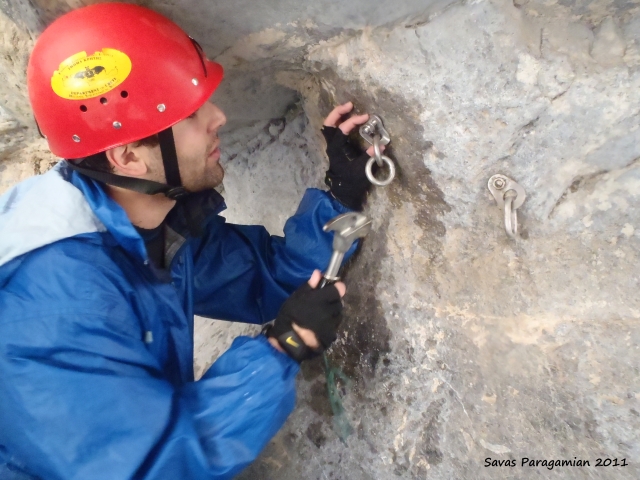 Anchor work in Kalami canyon